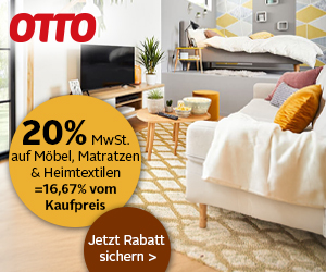 20% Rabatt MwSt. Möbel, Matratzen & Heimtextilien
