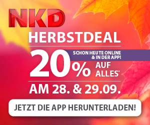Herbstdeal: 20% Rabatt auf alles